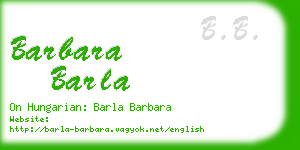 barbara barla business card